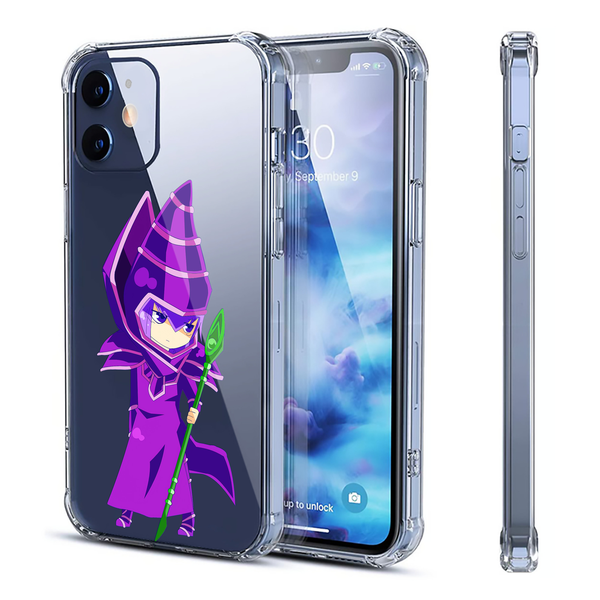 （画像用） 遊☆戯☆王 Yu-Gi-Oh! 【iPhone 12シリーズ対応】透明スマホケース（クリアソフトケース）